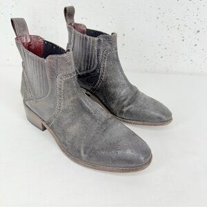 Bed Stu Women’s size 7.5 Ellice Low Chelsea Western Rough Oiled Suede Boots